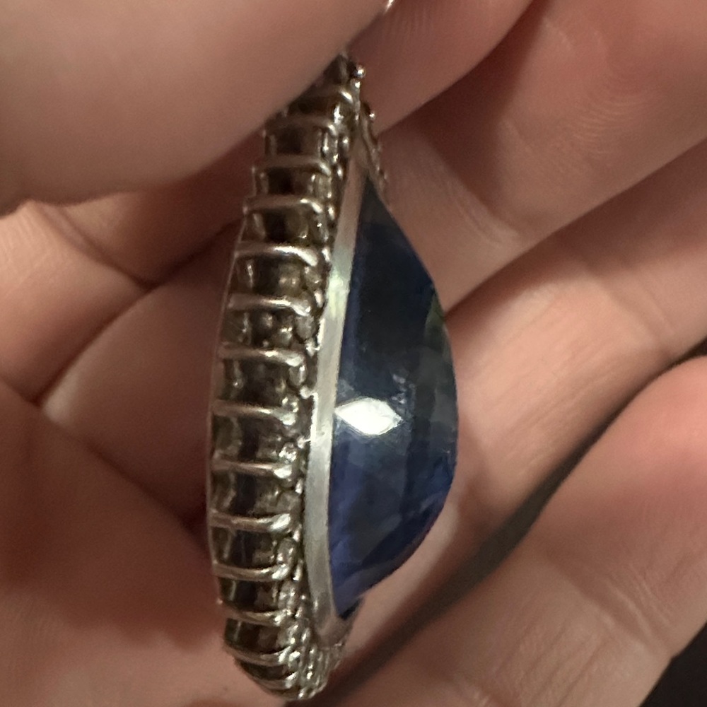 VTG 925 Pendant Art Deco Glass - Picture 4 of 6